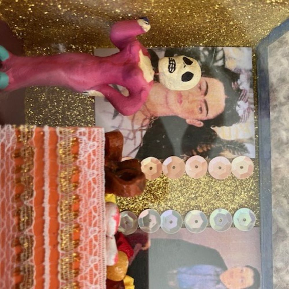 Handcrafted Diorama 'Day of the Dead' Frida Kahlo and Diego Rivera - Picture 8 of 8